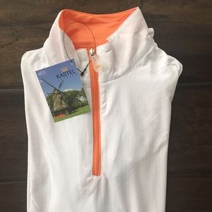 NWT Kastel Charlotte Sunshirt - White w/Orange